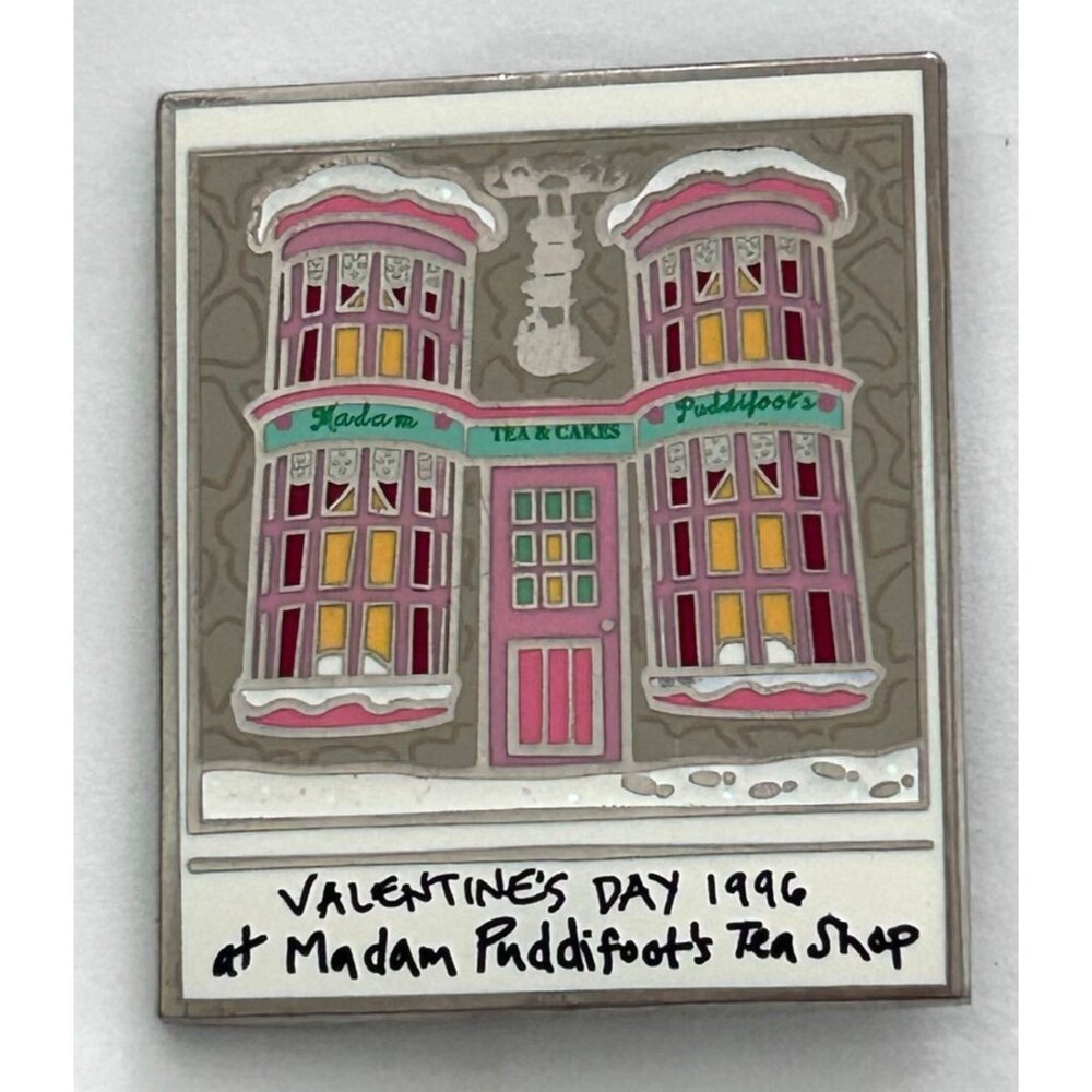 Harry Potter Pin Litjoy Madam Puddifoots Tea Shop Valentine's Day Lapel Enamel